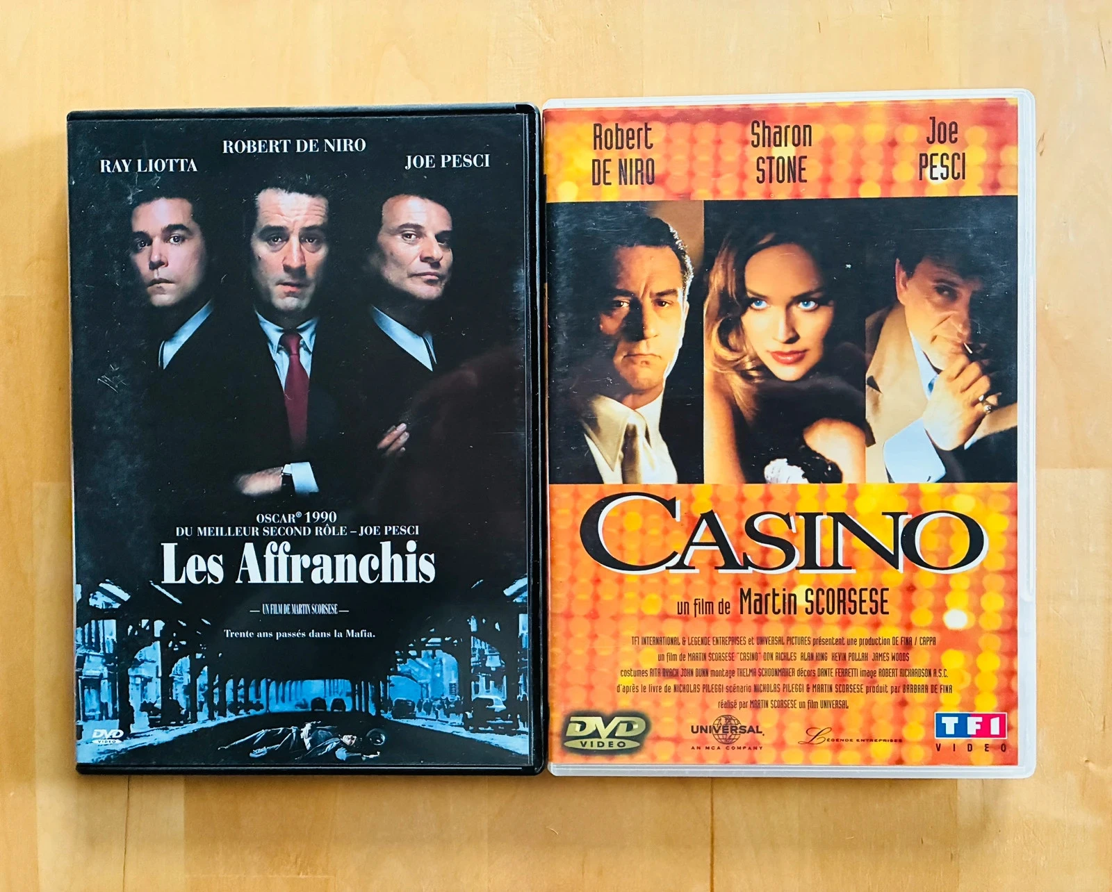 Lot 2 DVD Martin Scorsese: Les Affranchis et Casino.